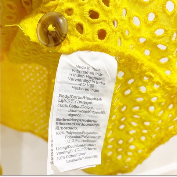 J. Crew midi sundress embroidered eyelets Sz 12 - Picture 8 of 8